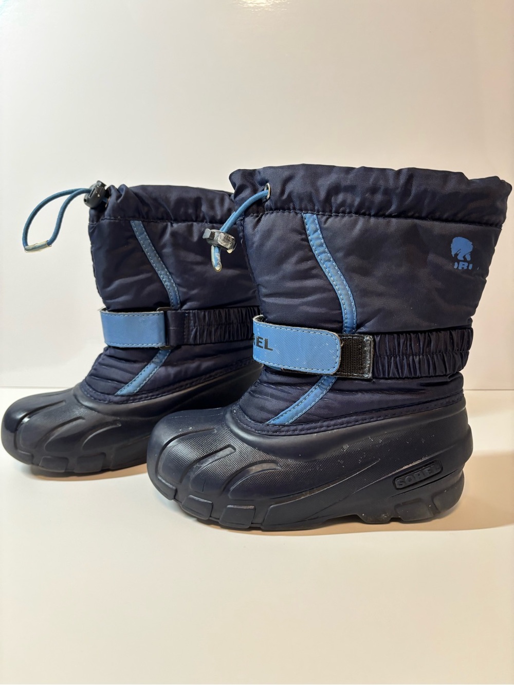 Sorel Navy Blue Kids Winter Snow Boots - Picture 2 of 4